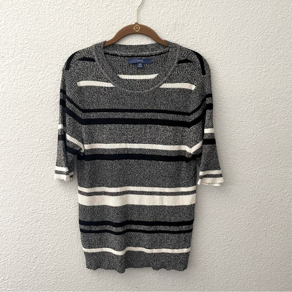 Black & White Striped Sweater